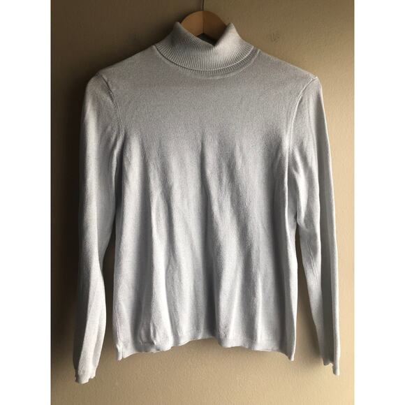 Chicos Sweaters - Chicos Women Turtleneck Shimmer Glitter Sweater Size 1